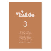 Stijlvol retro-bruine zetkaarten voor suiker kaart (Voorkant)