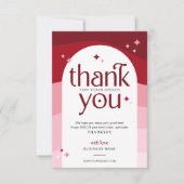 Stijlvol Retro Dank u Business Package Insert Bedankkaart (Voorkant)