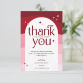 Stijlvol Retro Dank u Business Package Insert Bedankkaart (Staand voorkant)