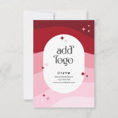 Stijlvol Retro Dank u Business Package Insert Bedankkaart (Achterkant)