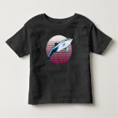  stijlvol Retro Dolphin Kinder Shirts (Voorkant)