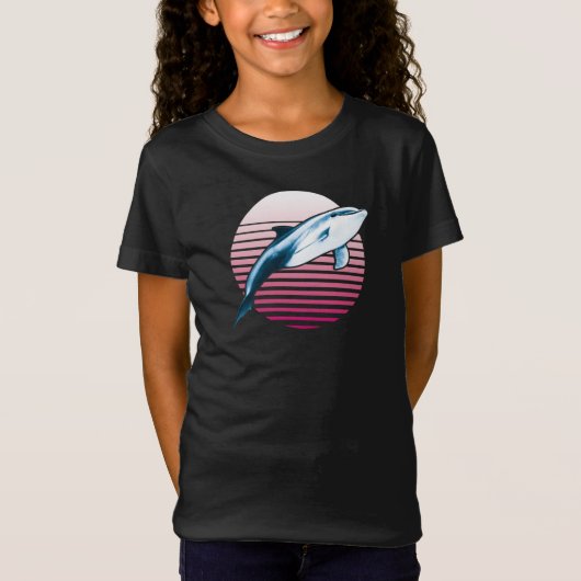 stijlvol Retro Dolphin T-shirt (Voorkant)