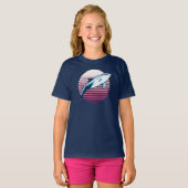 stijlvol, retro Dolphin T-Shirt (Voorkant volledig)