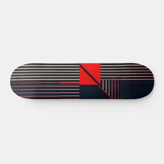 Stijlvol retro grafisch ontwerp persoonlijk skateboard (Horizontaal)