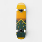 Stijlvol retro grafisch ontwerp persoonlijk skateboard (Voorkant)