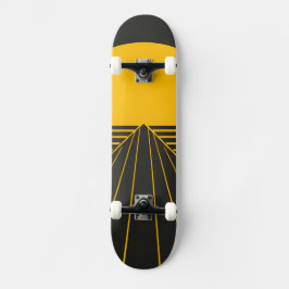 Stijlvol retro grafisch ontwerp persoonlijk skateboard