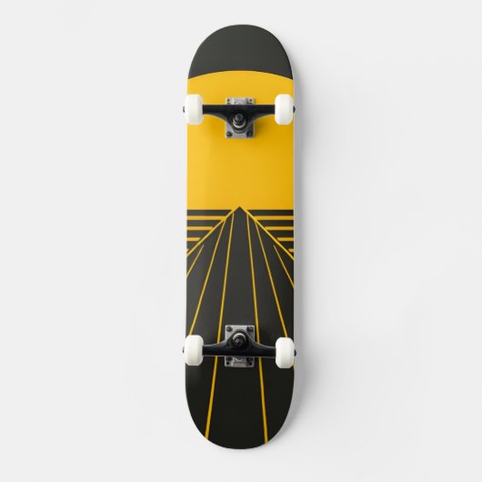 Stijlvol retro grafisch ontwerp persoonlijk skateboard (Voorkant)