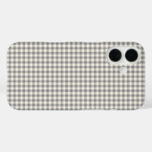 Stijlvol Retro Gray Gingham Pset Pattern Case-Mate iPhone Case (Achterkant (horizontaal))