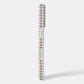 Stijlvol Retro Gray Gingham Pset Pattern Case-Mate iPhone Case (Achterkant / Rechts)