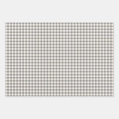 Stijlvol Retro Gray Gingham Pset Pattern Inpakpapier Vel (Voorkant 3)