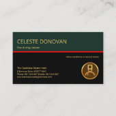 Stijlvol retro Layer Red Line Food Restaurant Chef Visitekaartje (Voorkant)