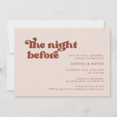 Stijlvol retro pach roze De nacht voor Kaart (Voorkant)
