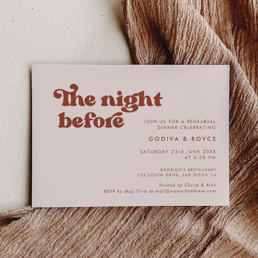 Stijlvol retro pach roze De nacht voor Kaart