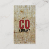 stijlvol Retro Red en zwart Visitekaartje (Achterkant)