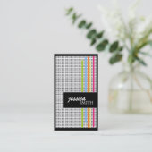 Stijlvol Retro-Visitekaartjes Visitekaartje (Staand voorkant)