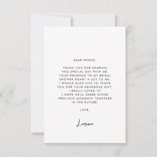 Stijlvol retro Vrijgezellenfeest Dank u kaart (Achterkant)