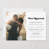 Stijlvol retro We doen nog steeds Vow-vernieuwings Kaart (Voorkant)