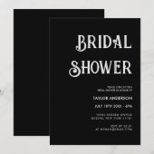 Stijlvol retro zwart-wit Vrijgezellenfeest Kaart (Voorkant / Achterkant)