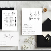 Stijlvol retro zwart-wit Vrijgezellenfeest Kaart