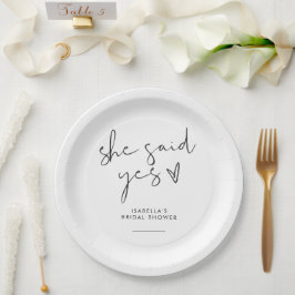 Stijlvol retro zwart-wit Vrijgezellenfeest Papieren Bordje