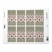 Stijlvol retrochic Art Deco Wedding Adresetiketten Etiket (Full Sheet)
