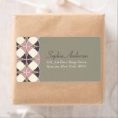 Stijlvol retrochic Art Deco Wedding Adresetiketten Etiket (Insitu)