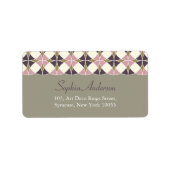 Stijlvol retrochic Art Deco Wedding Adresetiketten Etiket (Voorkant)