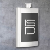 Stijlvol roestvrij staal discreet zilver flacon