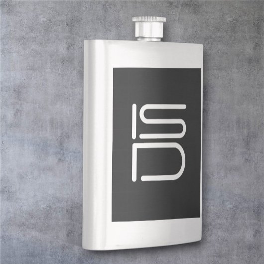 Stijlvol roestvrij staal discreet zilver flacon