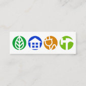 Stijlvol Rond Algemeen Bouw Placard Signaal Mini Visitekaartje (Voorkant)