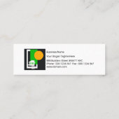 Stijlvol Rond Algemeen Bouw Placard Signaal Mini Visitekaartje (Achterkant)