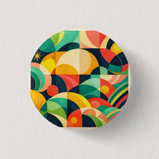Stijlvol ronde button 3,2 cm (Voorkant)
