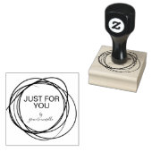 Stijlvol, ronde geschrift, alleen voor u persoonli rubberstempel (Gestempeld)