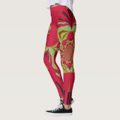 Stijlvol rood citroenvormig vormig mode model leggings (Links)