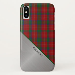 Stijlvol rood en groen opgeruimd en aluminium look Case-Mate iPhone case