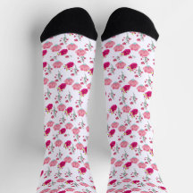 Stijlvol rood en roze bloempatroon