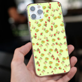 Stijlvol rood en roze exotisch bloemenpatroon op g Case-Mate iPhone case