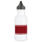 Stijlvol rood en wit waterfles  (Links)