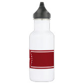 Stijlvol rood en wit waterfles  (Rechts)