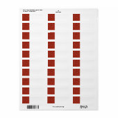 Stijlvol rood glitter etiket (Full Sheet)