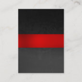 Stijlvol rood grijs patroon professioneel uniek visitekaartje (Achterkant)