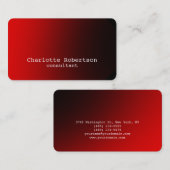 Stijlvol rood papier Creative Modern Consultant Visitekaartje (Voorkant / Achterkant)