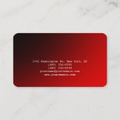 Stijlvol rood papier Creative Modern Consultant Visitekaartje (Achterkant)