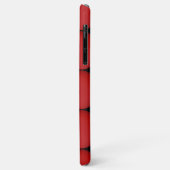 Stijlvol rood patroon Case-Mate iPhone case (Achterkant/links)
