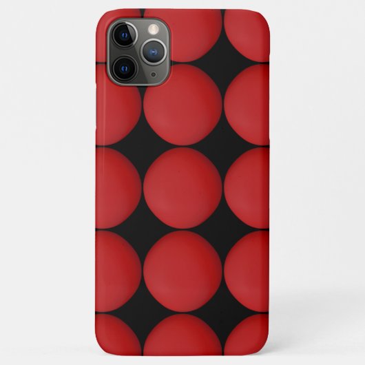 Stijlvol rood patroon Case-Mate iPhone case (Achterkant)