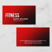 Stijlvol rood zwart Personal Trainer Visitekaartje (Voorkant / Achterkant)
