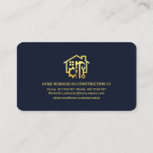 Stijlvol Rooftop Gold Handyman Tools Lijst Visitekaartje (Achterkant)