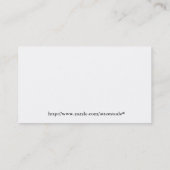 Stijlvol Roos Border Business Card-sjabloon Visitekaartje (Achterkant)