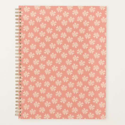 Stijlvol Roos flessenpatroon roze Planner (Voorkant)