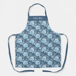 Stijlvol Roos Floral Pattern Schort